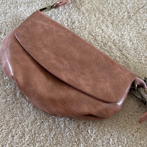 Anthropologie Emma Rose Pink Convertible Crossbody Bag - Picture 2 of 5